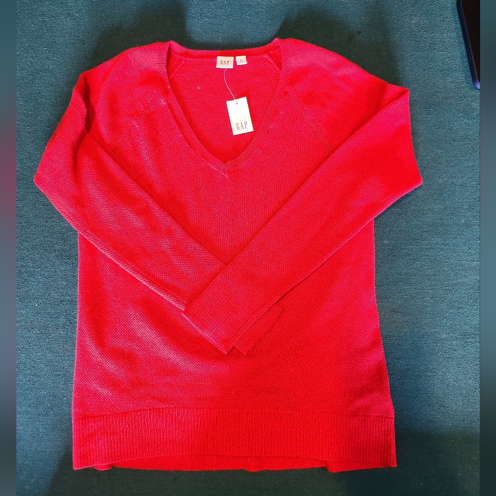 Gap V-neck Red Sweater